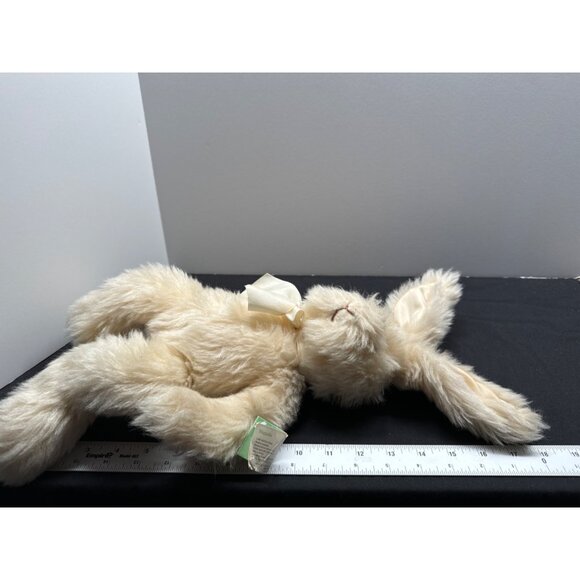 Vintage Russ "Magnolia" Plush Cream Bunny Rabbit With Bow - Picture 8 of 10